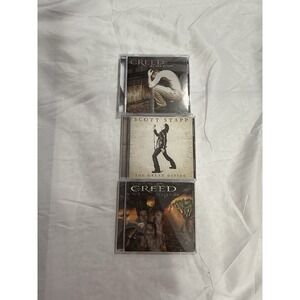 SCOTT STAPP/ CREED Lot Of 3💿 :The Great‎ Divide, Weathered, My Own Prison